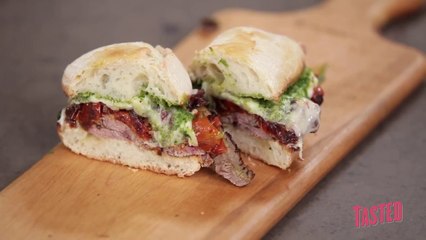 Easy Gourmet Cheese Steak Sandwich Recipe