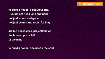 RIC S. BASTASA - to build a house