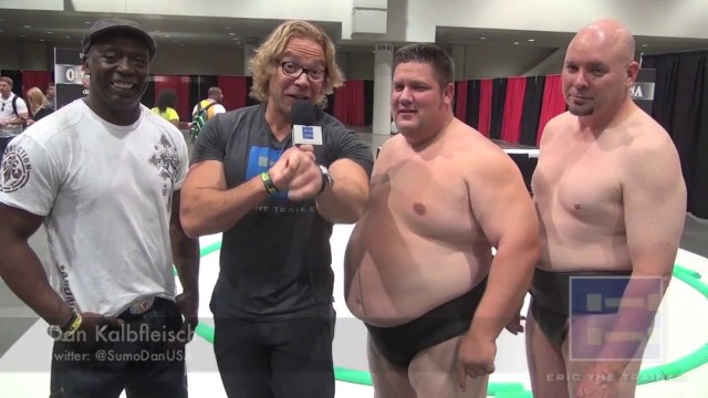 CSweat Weekly Challenge: Eric The Trainer at the Olympia with Billy Blanks and Sumo Wrestlers