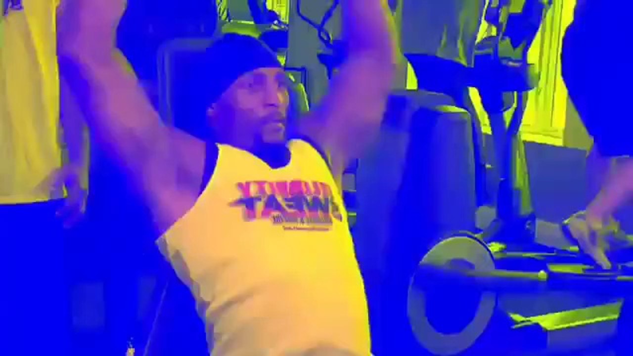 Ray Lewis & Nelly Workout  CELEBRITY SWEAT 