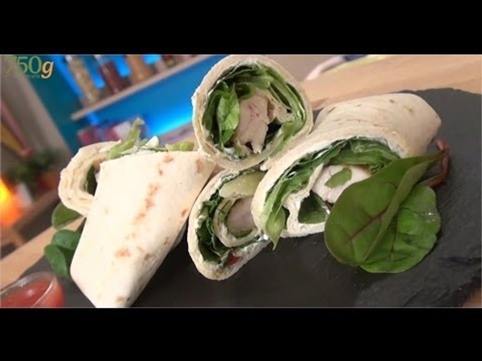 Recette de Wrap au poulet - 750 Grammes