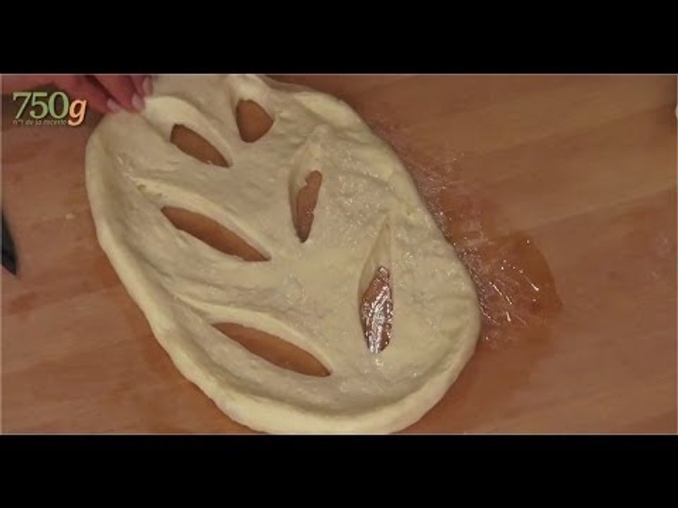 Recette Pâte à fougasse - 750 Grammes