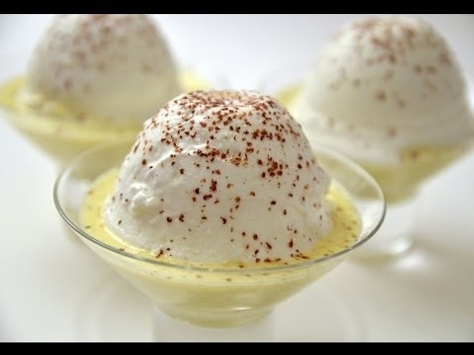 Recette île flottante au micro-ondes - 750 Grammes