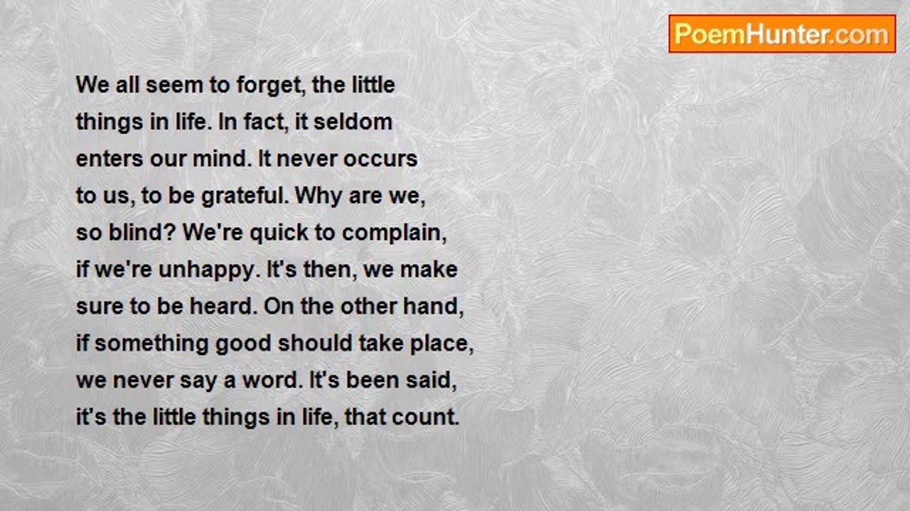 Audrey Heller - The Little Things In Life