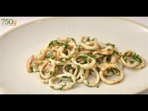 Recette d'Encornets farcis à l'ail et au persil - 750 Grammes