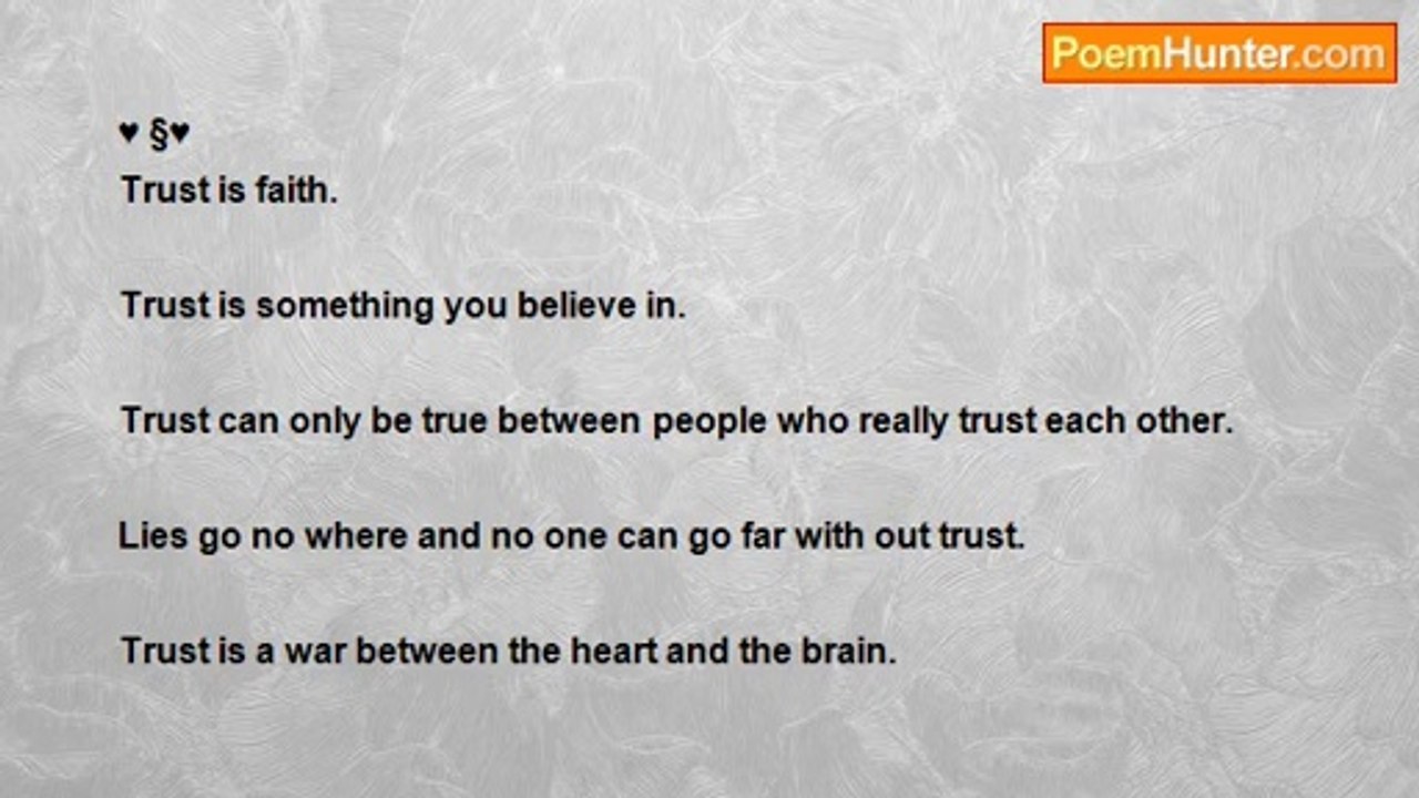 Shawnee Gonzalez - Trust