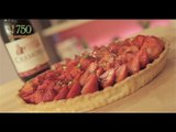 Recette de Tarte aux fraises au caramel de vin rouge - 750 Grammes