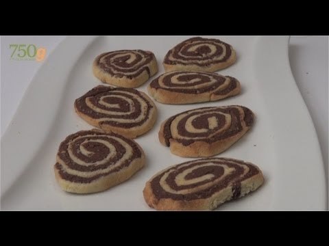 Recette de Sablés escargots à vanille et au chocolat - 750 Grammes