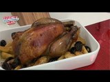 Recette de Chapon de pintade aux pommes et aux pruneaux - 750 Grammes