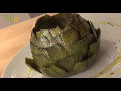 Préparer et cuire un gros artichaut - 750 Grammes