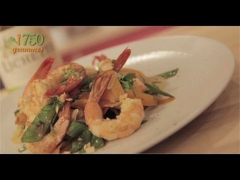 Recette de Wok de crevettes aux cacahuètes - 750 Grammes