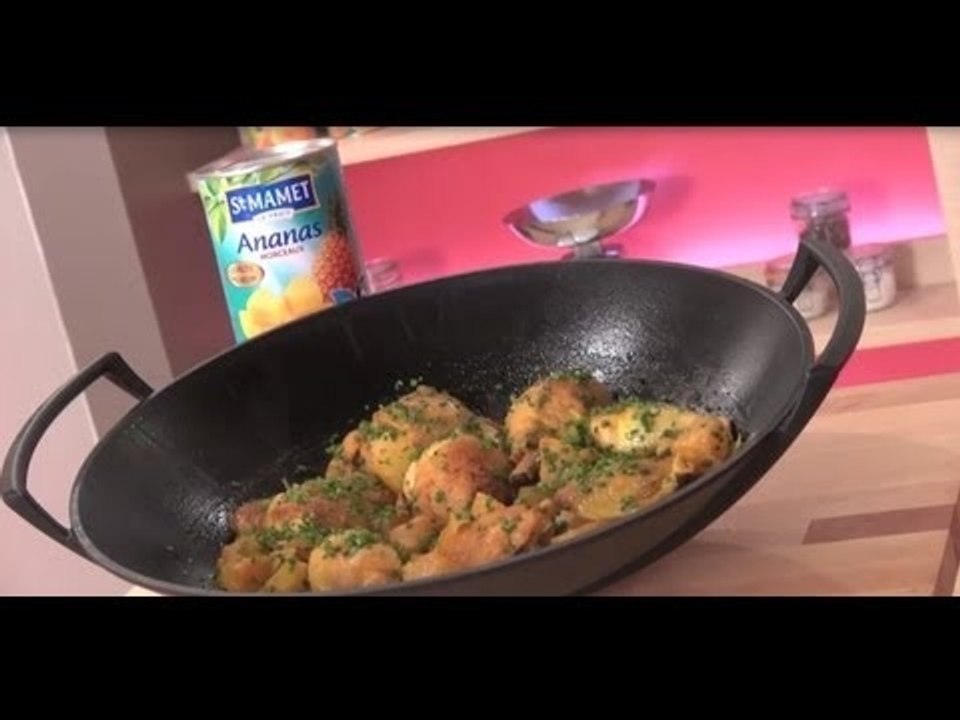 Recette de Poulet à l'ananas à l'aigre douce - 750 Grammes