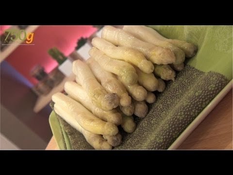 Botter et cuire des asperges blanches - 750 Grammes