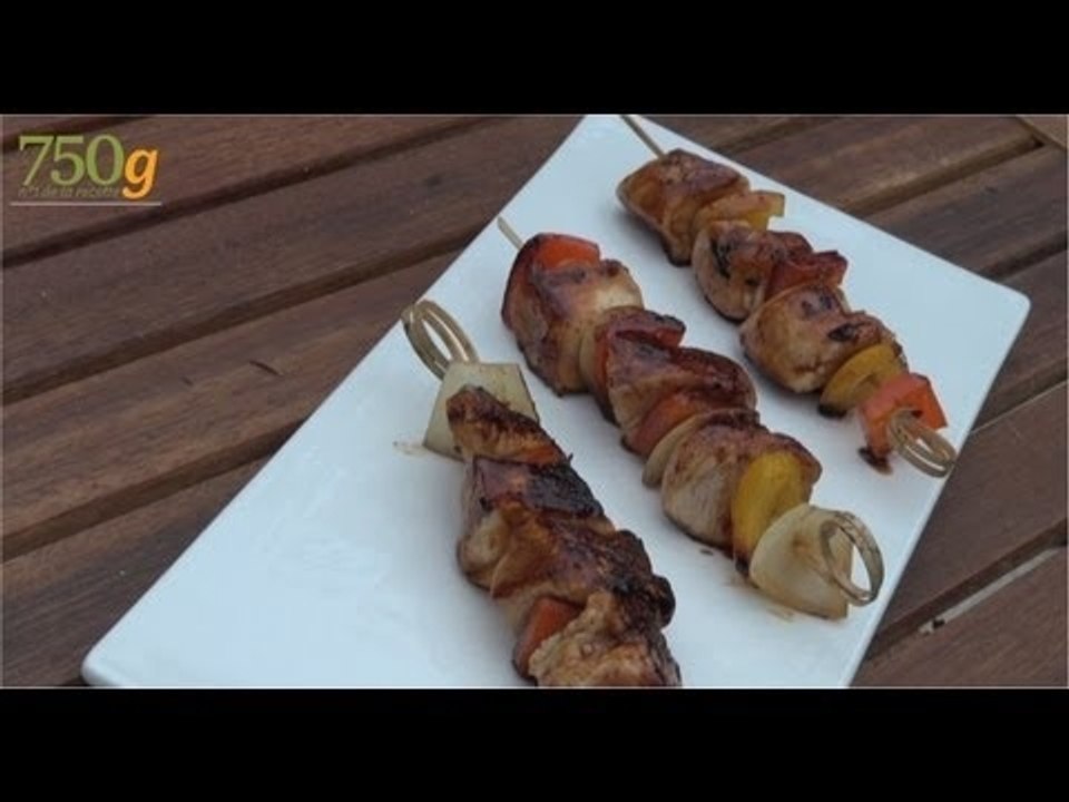 Recette de Brochettes de volaille à la plancha - 750 Grammes