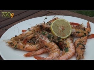 Recette de Gambas à la plancha - 750 Grammes