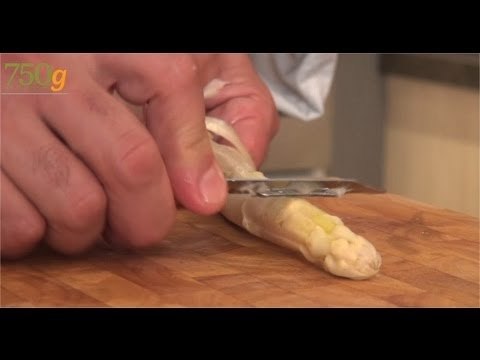 Comment éplucher une asperge blanche ? - 750 Grammes
