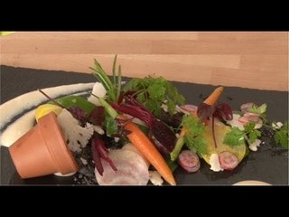 Légumes primeurs dans leur pot de terre, crème de haricots de Soissons - 750 Grammes