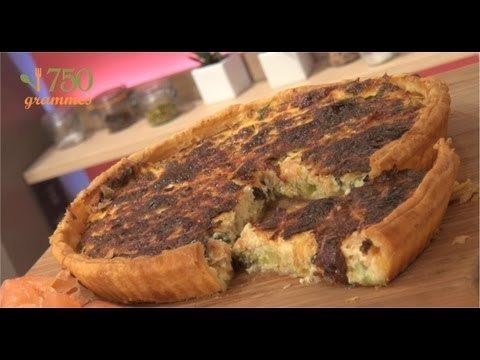 Recette de Quiche aux poireaux et au saumon - 750 Grammes