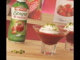 Ile flottante version Soupe de fraises Andros - 750 Grammes