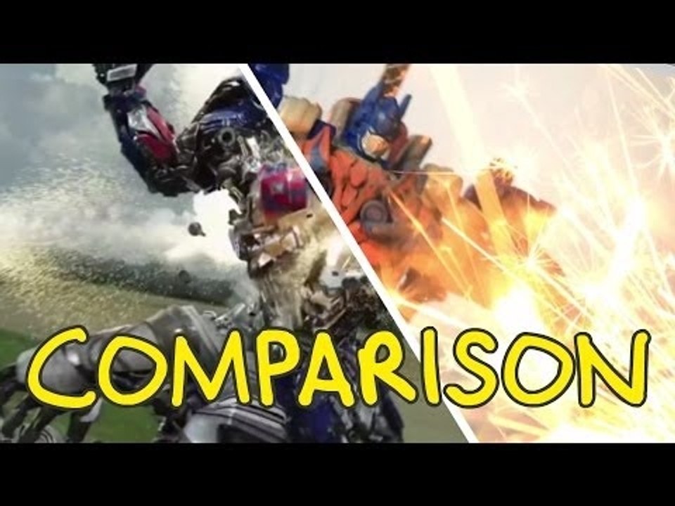 Transformers: Age of Extinction Trailer - Homemade Side by Side Comparison