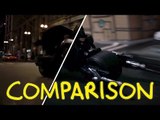 The Dark Knight's Joker truck flip - Homemade Side by Side Comparison
