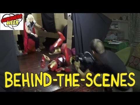 Iron Man vs. Thor vs. Captain America Fight from The Avengers - Homemade Behind the Scenes