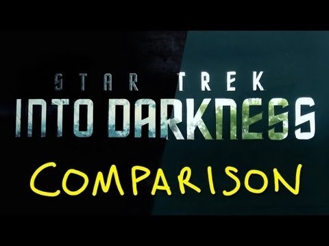 Star Trek Into Darkness Trailer 2 - Homemade Side By Side Comparison