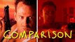 Die Hard - Death of Hans Gruber - Homemade VS Original (comparison)