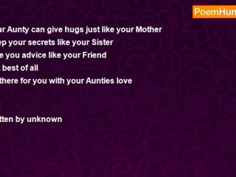 sally ann jackson - Your Aunties Love