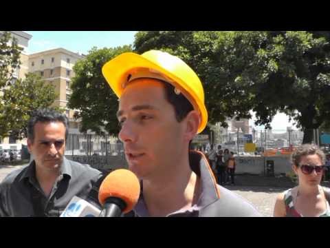 Napoli - La protesta dei lavoratori (11.06.14)