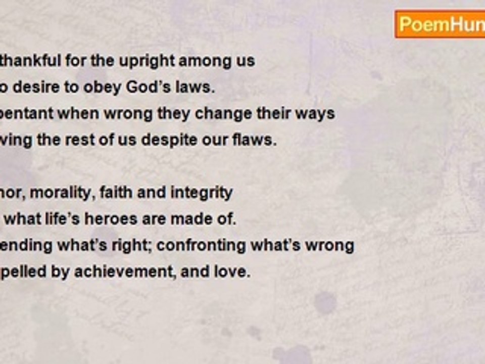 Tom Zart - Honor, Integrity, Faith, Love & More