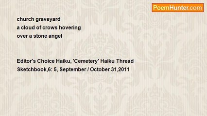 Chenou Liu - Church Graveyard Haiku