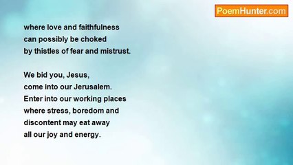 Elizabeth Padillo Olesen - Enter Into Our Jerusalem, Jesus