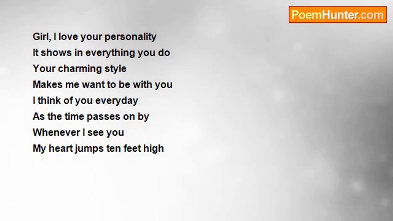 Ronell Warren Alman - Girl, I Love Your Personality