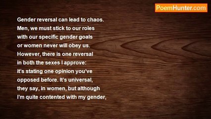 gershon hepner - gender reversal