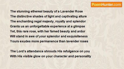 Oyekake Satty Joshua - A Lavender Rose