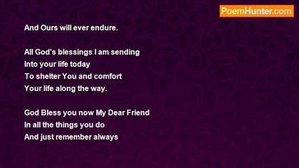 Carolyn Ford Witt - BLESS YOU MY FRIEND