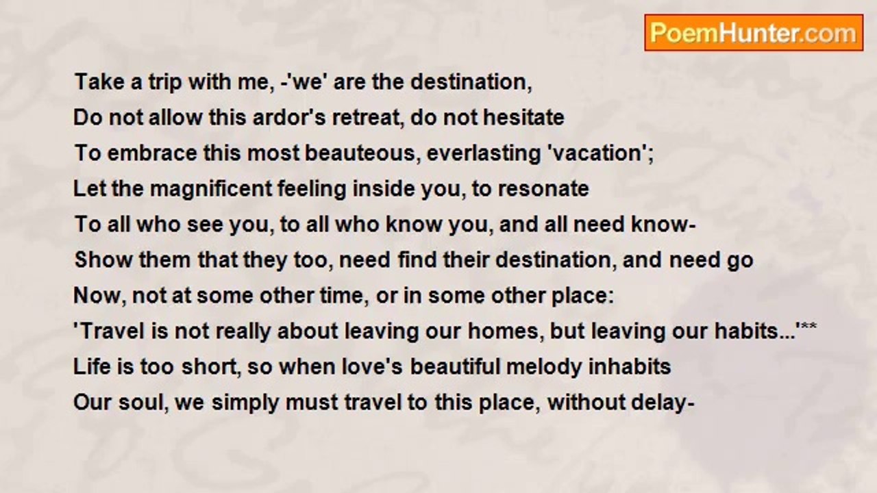 Maurice Harris - Travel Is Not Really About Leaving Our Homes, But Leaving Our Habits