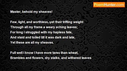 Elizabeth Akers Allen - Bringing Our Sheaves with Us