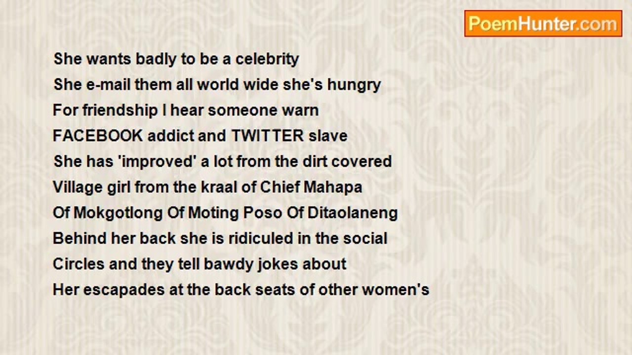 BrokenHeartPheko Motaung - (Africa Poems)    The Beloved