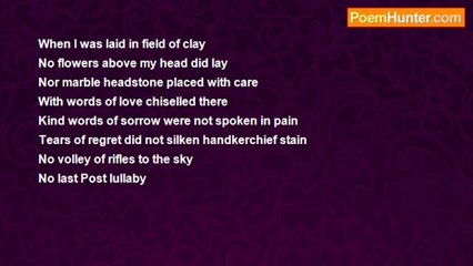 Stephen Morrow - The Unknown Soldier