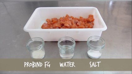Restructured Salmon with Probind FG - Transglutaminase