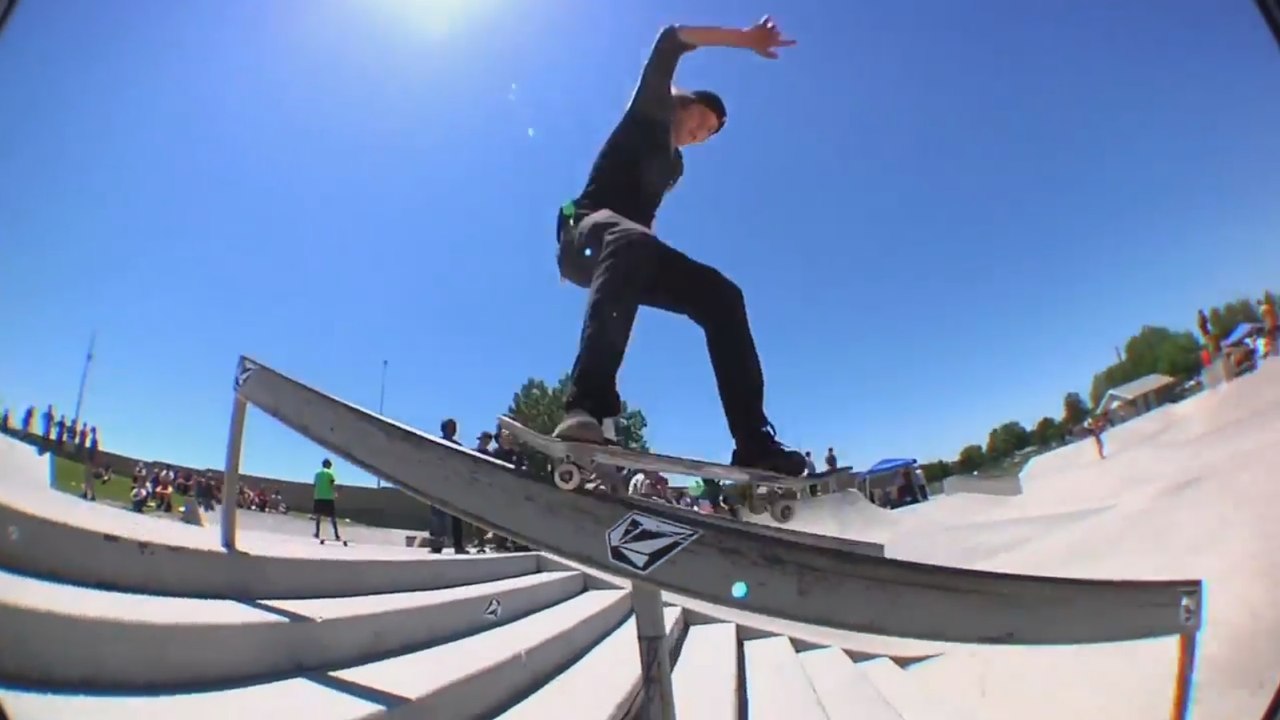 Stop #3 Volcom Stones Wild In The Parks American Fork, Utah 2014 - Skateboard