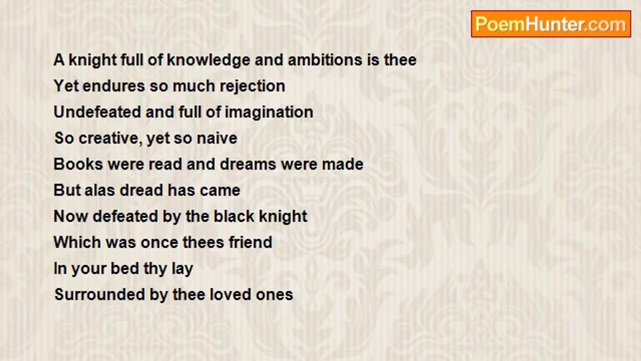 Ashley Hale - Don Quixote Poem