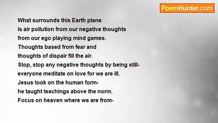 Christina C Sunrise - AIR POLLUTION IS NEGATIVE THOUGHTS