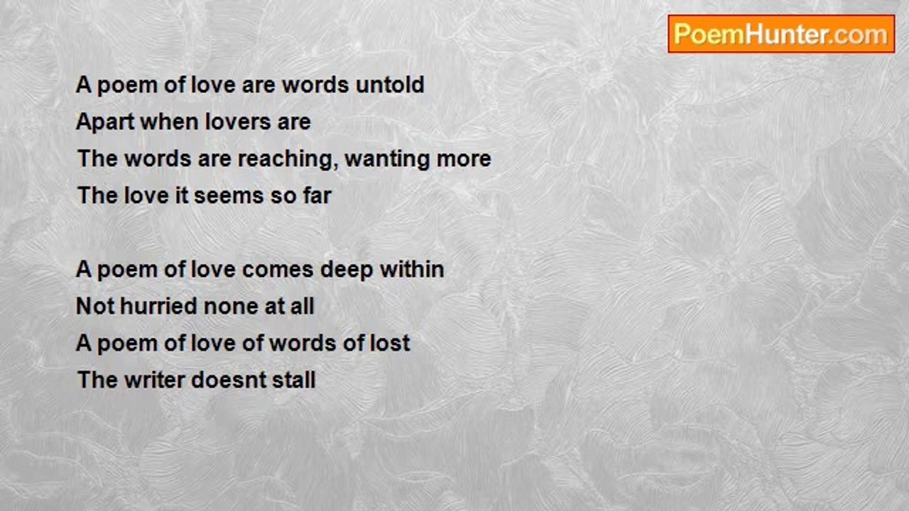 Bradley Lester - A poem of love
