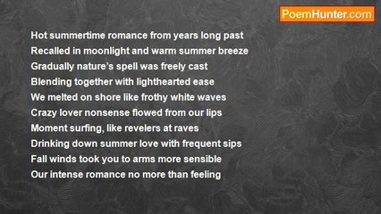 Stephanie Eve Kane Arado - Summertime Romance Sonnet #10