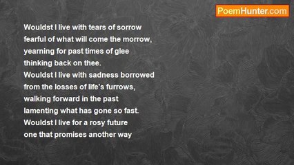 David Taylor - Wouldst I Live With Tears Of Sorrow?