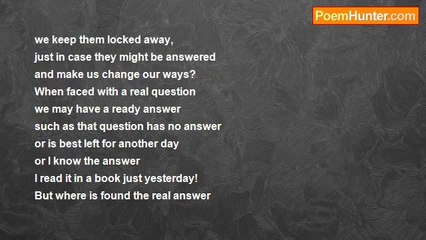 David Taylor - Answers Are Not The Answer?