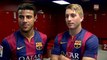 BEHIND THE SCENES - Rafinha and Deulofeu inside the dressing room